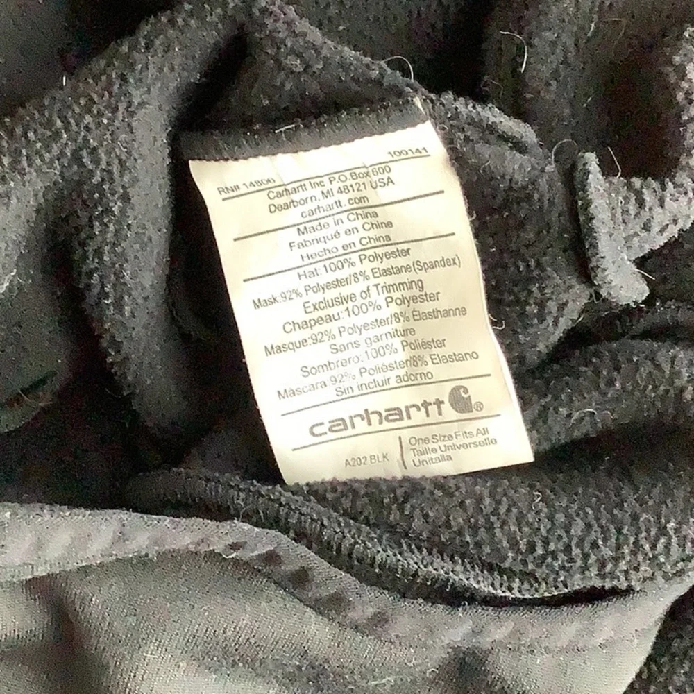 Carhartt 2 piece bundle Gray hoodie & black Beenie 2XL kangaroo pockets full zip - Picture 16 of 16